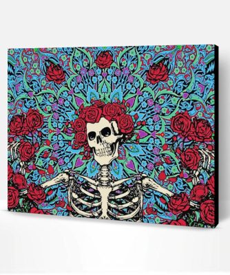 Floral Skulls Paint By Numbers