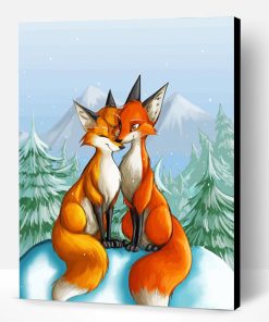 Fox Couple Paint By Number