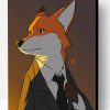Fox in Suit Art Paint By Numbers