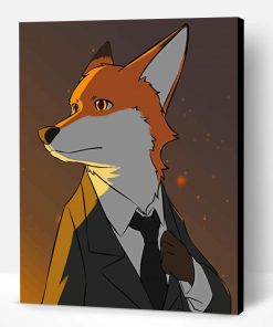 Fox in Suit Art Paint By Numbers