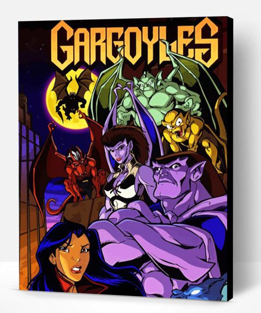 Gargoyles Cartoon Paint By Numbers