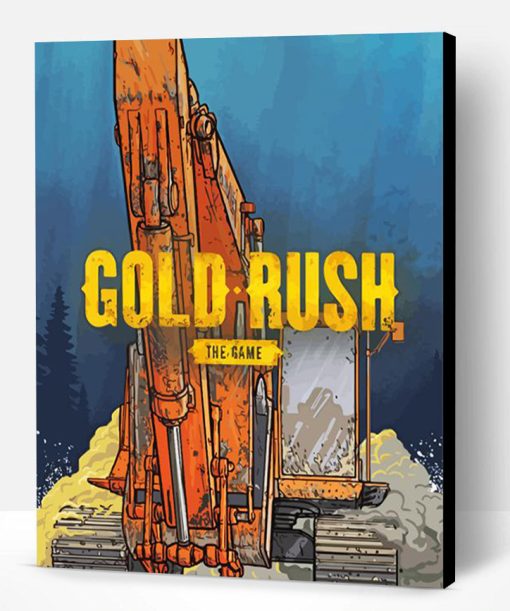 Gold Rush Game Poster Paint By Number