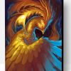 Golden Phoenix Bird Paint By Number