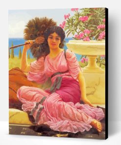 Greek Woman in pink dress Paint By Numbers
