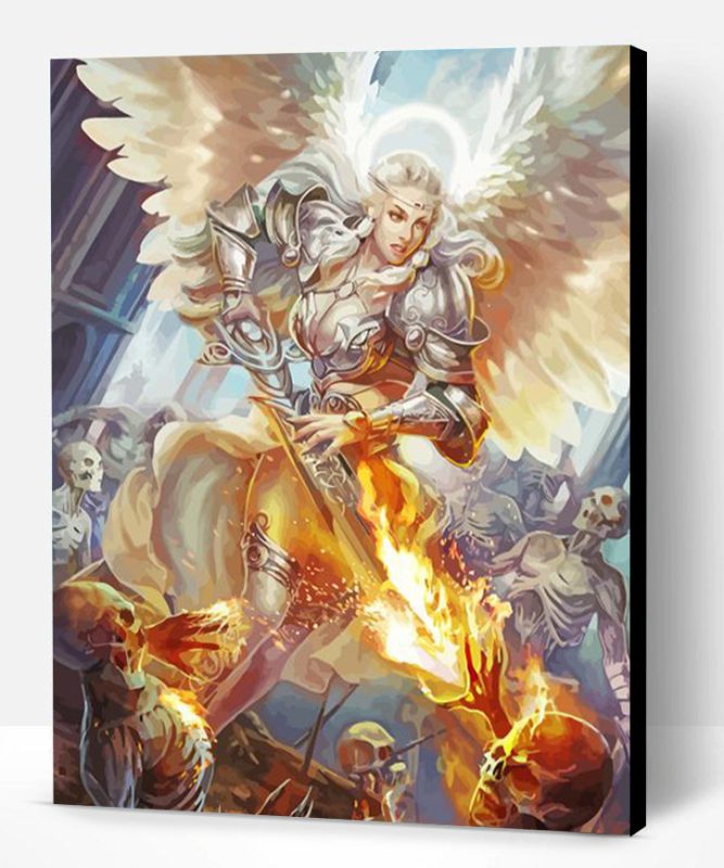 Guardian Angel Warrior Paint By Numbers