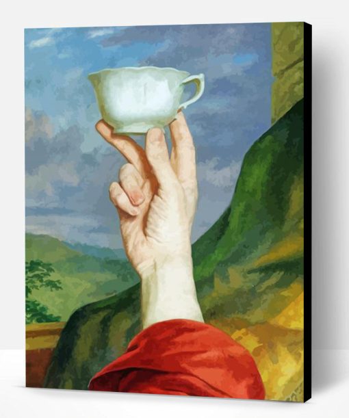 Hand Holding Cup Paint By Numbers