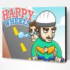 Happy Wheels Game Poster Paint By Numbers