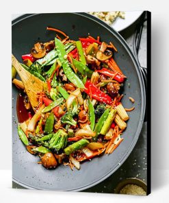 Healthy Vegetable Stir Fry Paint By Number
