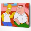 Homer Simpson and Peter Griffin Paint By Number