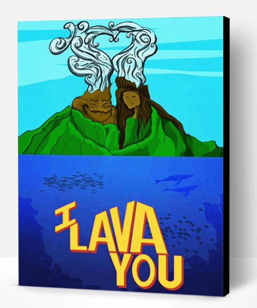 I Lava You Poster Art Paint By Number