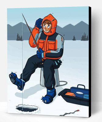 Its Ice Fishing Time Paint By Numbers