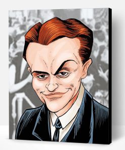 James Cagney Caricature Paint By Number