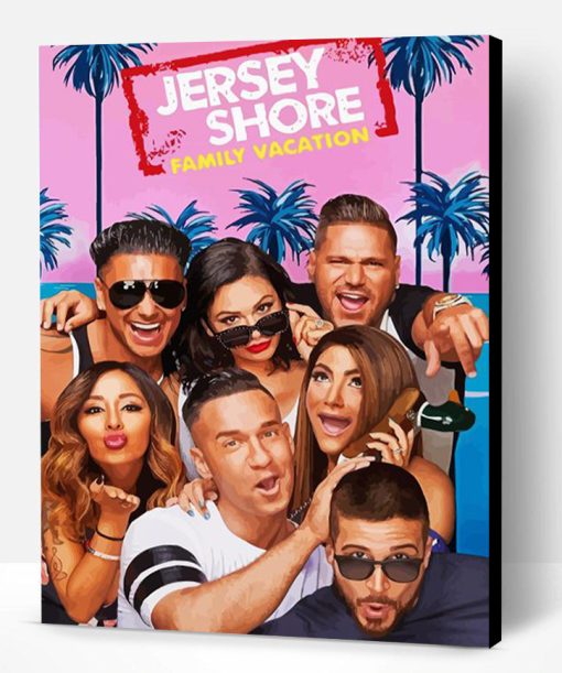 Jersey Shore Poster Paint By Numbers