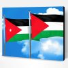 Jordan And Palestine Flags Paint By Number