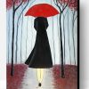 Lady Umbrella Art Paint By Number