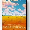 Land of The Living Skies Saskatchewan Poster Paint By Number