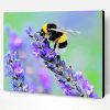 Lavender And Bee Paint By Number