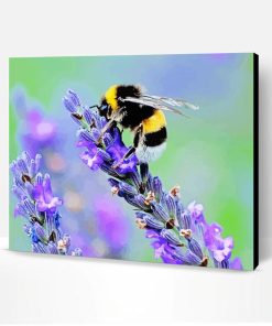 Lavender And Bee Paint By Number