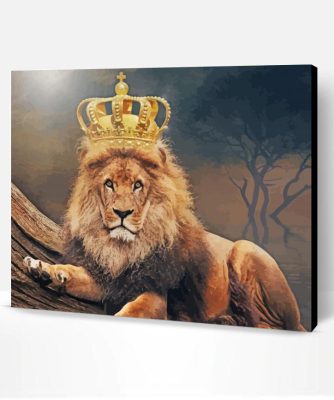 Lion With Crown Paint By Numbers