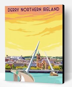 Londonderry Northern Ireland Poster Paint By Number