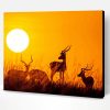 Maasai Mara Deers Silhouette Paint By Number