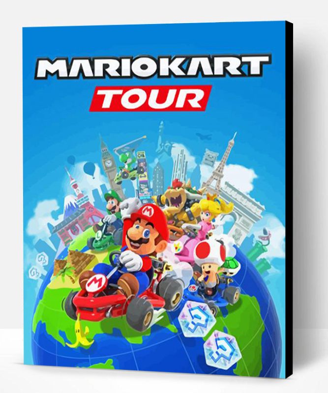 Mario kart Game Paint By Number
