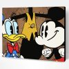 Mickey and Duck Paint By Number