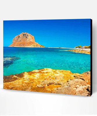 Monemvasia Beach Paint By Numbers