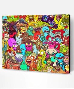 Monsters Rick And Morty Paint By Number