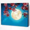 Moon With Flowers Paint By Number
