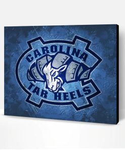 North Carolina Tar Heels Logo Paint By Numbers