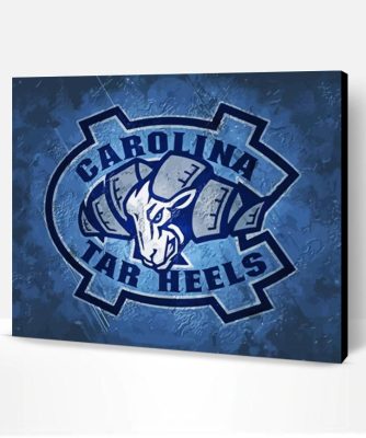 North Carolina Tar Heels Logo Paint By Numbers