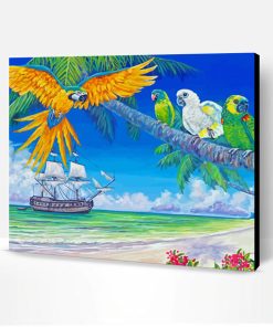 Ocean And Parrots Paint By Numbers