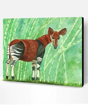 Okapi Animal Paint By Numbers