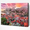 Omis Croatia At Sunset Paint By Numbers