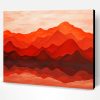 Orange Mountains Paint By Number