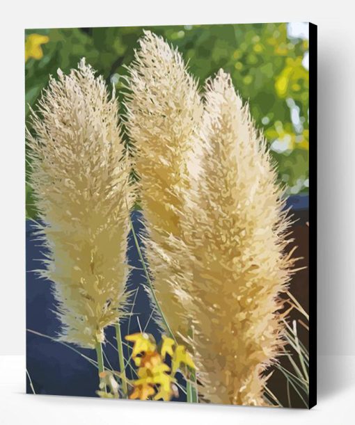 Pampas Grass Plant Paint By Numbers