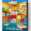 Parga Greece Poster Paint By Number