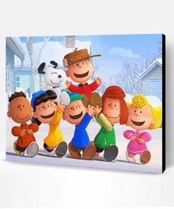 Peanuts Characters Paint By Number