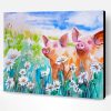 Pigs And Daisies Field Paint By Number