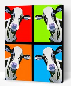 Pop Art Cow Paint By Number