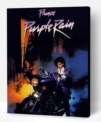 Purple Rain Movie Poster Paint By Number