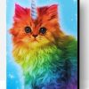Rainbow Unicorn Cat Paint By Number