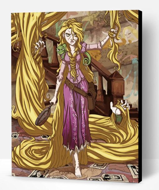 Rapunzel Dark Disney Paint By Numbers