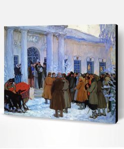 Reading of The Manifest by Boris Kustodiev Paint By Numbers