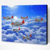Red Tailed Planes Paint By Number