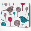 Retro Birds Paint By Number