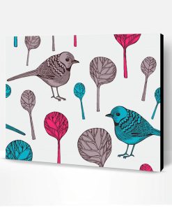 Retro Birds Paint By Number