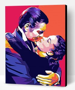 Rhett Butler and Scarlett O Hara Pop Art Paint By Numbers