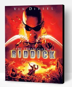 Riddick Movie Poster Paint By Number